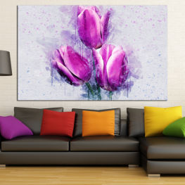 Flowers, Spring, Flower, Garden, Bouquet, Flora, Leaf, Tulip, Plant, Purple, Blossom, Bloom, Pink, Petals, Floral, Petal, Botany, Watercolor, Magnolia