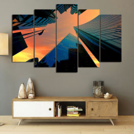Space, Modern, City, Light, Graphic, Architecture, London, Design, Skyscraper, Futuristic, Building, Motion, Pattern, Urban, Digital, Backdrop, Wallpaper, Technology, Canvas tent