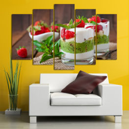 Summer, Kitchen, Fresh, Fruits, Strawberries, Food, Delicious, Fruit, Health, Diet, Tasty, Dessert, Strawberry, Healthy, Berry, Sweet, Organic, Cream, Edible fruit, Juicy, Close, Ripe, Trifle
