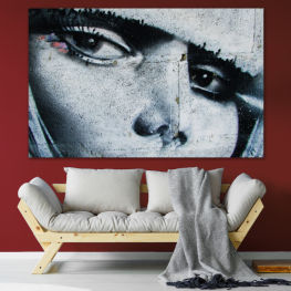 Woman, Water, Art, Graphic, Color, Design, Makeup, Eyes, Black, Human, Face, Closeup, Pattern, Texture, Close, Skin, Make, Look, Graffito, Iris, Eyelashes, Eyebrow