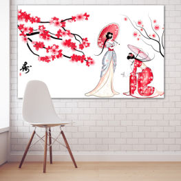 Spring, Flower, Art, Drawing, Decoration, Leaf, Love, Plant, Japan, Element, Blossom, Design, Decor, Ornament, Shape, Silhouette, Decorative, Celebration, Pattern, Floral, Petal, Curve, Swirl, Holly