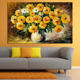 Flowers, Spring, Flower, Artwork, Daisy, Garden, Bouquet, Summer, Still life, Flora, Sunflower, Plant, Blossom, Field, Yellow, Bloom, Herb, Vase, Petals, Blooming, Floral, Petal