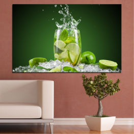 Water, Culinary, Freshness, Leaf, Fresh, Plant, Drink, Food, Fruit, Herb, Healthy, Liquid, Cold, Edible fruit, Clean, Produce, Citrus, Drop, Lemon, Lime