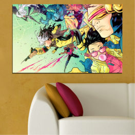 Детски, Рисунка, Украса, Цветен, Луна, Ретро, Графичен, Танц, Дизайн, Комикс, Модел, Комикс, Страна, Чар, Тапет, Графична колекция, Печатни медии, Амулет