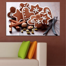 Coffee, Decoration, Food, Christmas, Breakfast, Holiday, Pastry, Gourmet, Dessert, Closeup, Cake, Sweet, Brown, Sugar, Chocolate, Confectionery, Close, Restraint, Spice, Snack, Ingredient, Fastener