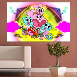Artwork, Modern, Children, Drawing, Animated, Colorful, Graphic, Color, Design, Music, Cartoon, Gumball, Shape, Silhouette, Party, Rainbow, Wallpaper, Grunge, Bass, Slot, Slot machine