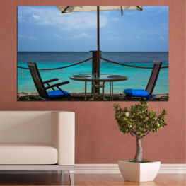 Sea, Landscape, Beach, Water, Sunset, Summer, Ocean, View, Ship, Sand, Boat, Clouds, Cloud, Travel, Vacation, Tower, Tourism, Device, Yacht, Electricity