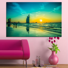 Sea, Landscape, Nature, Sunrise, Beach, Water, Sunset, Lake, Summer, Sunlight, Dubai, Ocean, Sunny, Reflection, Horizon, Clouds, Cloud, Travel, Weather, Country