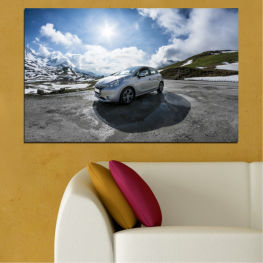 Пейзаж, Слънце, Планина, Планини, Кола, Автомобил, Сняг, Превозно средство, Пътуване, Път, Автоматичен, Транспорт, Път, Скорост, Транспорт, Колело, Моторно превозно средство, Магистрала, Шофиране, Купе