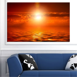 Sea, Landscape, Sunrise, Beach, Water, Sun, Sunset, Summer, Sunlight, Ocean, Light, Horizon, Star, Clouds, Cloud, Orange, Evening, Weather, Celestial body