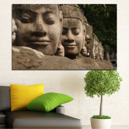 Feng shui, Architecture, Stone, Travel, Religion, Ancient, Buddha, Statue, Temple, Monument, Culture, Sculpture, Tourism, East, History, Religious, Earthenware, Ceramic ware, Utensil, Ruler