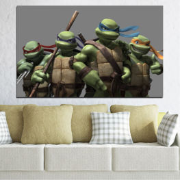 Children, Animated, Cartoon, Religion, Turtle nindja, Ancient, Statue, Temple, Shell, Culture, Vessel, Artillery, High-angle gun, Armament, Cannon, Mortar, Plaything, Container, Equipment, Metal, Military, Weapon