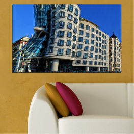 Модерен, Град, Танцуващата къща, Градски пейзаж, Забележителност, Архитектура, Небостъргач, Столица, Пътуване, Град, Сграда, Чехия, Структура, Кула, Градски, В центъра, Бизнес район, Сгради, Високо, Офис, Фасада, Висок