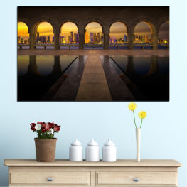 City, View, Night, House, Architecture, Capital, Stone, Travel, Religion, Ancient, Building, Qatar, Church, Tourism, Historic, Historical, Palace, History, Residence, Tunnel, Column, Arch, Hall