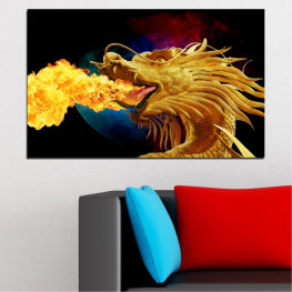 Animal, Water, Ocean, Drawing, Decoration, Fire, Fish, Tropical, Dragon, Travel, Religion, Jellyfish, Mask, Temple, Golden, Gold, Crustacean, Mollusk, Invertebrate, Underwater, Marine, Spiny lobster, Lobster