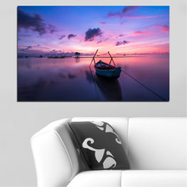 Sea, Landscape, Sunrise, Beach, Water, Sunset, Coast, Lake, Summer, Ocean, Sky, Ship, Boat, Clouds, Travel, Vacation, Vessel, Fisherman, Pirate