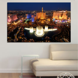 Wallpaper Las Vegas USA river Night Cities Building