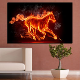 Horse, Light, Fire, Smoke, Flame, Black, Orange, Plasma, Energy, Burn, Inferno, Hot, Flammable, Danger, Heat, Fireplace, Blaze, Bonfire, Hell, Fiery, Ignite