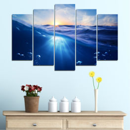 Sunrise, Water, Sun, Space, Sunlight, Light, Galaxy, Night, Star, Graphic, Wave, Color, Design, Bright, Stars, Motion, Season, Glow, Weather, Wallpaper, Arctic