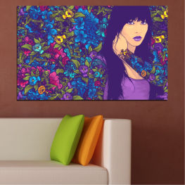 Flowers, Flower, Art, Modern, Drawing, Decoration, Leaf, Retro, Graphic, Plant, Element, Color, Design, Decor, Ornament, Decorative, Pattern, Floral, Texture, Wallpaper, Grunge, Fabric, Paisley