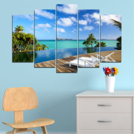 Море, Пейзаж, Плаж, Вода, Слънце, Крайбрежие, Дърво, Лято, Океан, Рай, Залив, Небе, Палма, Слънчево, Остров, Вълна, Тюркоаз, Пясък, Тропически, Брегова линия, Пътуване, Празник, Ваканция, Бряг, Курорт, Палуба