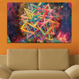Abstraction, Modern, Decoration, Colorful, Star, Color, Design, Symbol, Holiday, Gift, Structure, Shape, Season, Celebration, Seasonal, Celebrate, Year, Ribbon, Paper, Object, House of cards, Beam