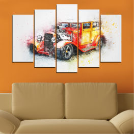 Абстракция, Рисунка, Кола, Автомобил, Мотор, Превозно средство, Път, Реколта, Автоматичен, Транспорт, Път, Скорост, Транспорт, Колело, Моторно превозно средство, Колесно превозно средство, Автомобилна гума, Двигател, Камион, Пожарна кола, Колела