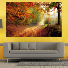 Пейзаж, Гора, Дърво, Дървета, Цветен, Есен, Листо, Листа, Растение, Парк, Портокал, Път, Жълт, Падане, Дървесни растения, Сезон, Клон, Съдово растение, Зеленина, Пейзаж, Храст, Клен