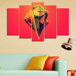 Abstraction, 3d, Art, Rain, Light, Decoration, Reflection, Fashion, Design, Glass, Gift, Umbrella, Shape, Season, Weather, Protection, Protective covering, Object, Shelter, Canopy, Parasol, Open, Brilliant, Handle