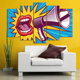 Art, Modern, Drawing, Colorful, Retro, Graphic, Color, Design, Symbol, Cartoon, Orange, Graphics, Style, Shape, Silhouette, Floral, Poster, Lightning, Icon, Bass