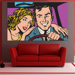 Woman, Art, Drawing, Retro, Graphic, Fashion, Dance, Design, Cartoon, People, Man, Style, Comic, Comic book, Charm, Person, Fun, Male, Clip art, Cereal, Creation, Amulet, Coquette, Breakfast food