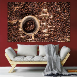 Coffee, Plant, Drink, Food, Black, Beverage, Cappuccino, Herb, Closeup, Caffeine, Organic, Espresso, Aroma, Taste, Flavor, Brown, Culture, Texture, Material, Close, Surface, Ingredient, Heap