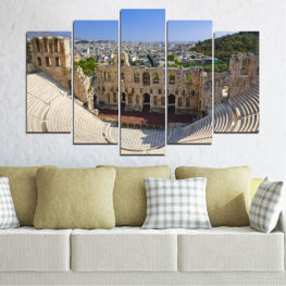 City, Sky, Landmark, House, Architecture, Castle, Europe, Stone, Travel, Ancient, Wall, Building, Vacation, Athens, Tower, Medieval, Tourism, Historic, Palace, History, Tourist, Traditional, Fortress, Rampart, Residence