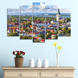 Панорама, Град, Градски пейзаж, Къща, Архитектура, Столица, Пътуване, Град, Сграда, Естония, Къщи, Църква, Градски, Силует, Туризъм, Сгради, Покрив, Курорт, Въздушен