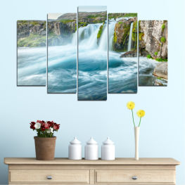 Landscape, Nature, Waterfall, Water, Forest, Mountain, River, Park, Falls, Stone, Travel, Rock, Fall, Environment, Stream, Cascade, Flowing, Outdoor, Creek, Flow