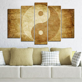 Feng shui, Retro, Symbol, Ancient, Buddha, Vintage, Antique, History, Texture, Burnt, Crater, Sheet, Decay, Empty, Torn, Stucco, Dirty, Aged, Rough, Paper, Grunge, Wallpaper