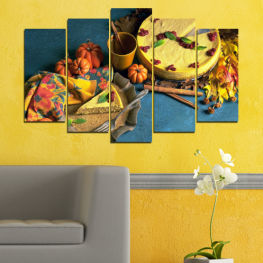 Decoration, Culinary, Autumn, Food, Vegetables, Holiday, Basket, Orange, Fruit, Yellow, Pastry, Vegetable, Fall, Season, Produce, Harvest, Pumpkin, Meal, Squash, Thanksgiving, Gourd, Pumpkins