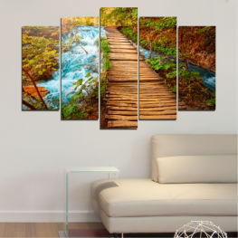 Пейзаж, Природа, Вода, Гора, Дърво, Градина, Дървета, Дърво, Есен, Листо, Трева, Мост, На открито, Парк, Път, Панорамен, Държава, Селски, Устройство, Пейзаж, Поддържа, Стъпка, Път