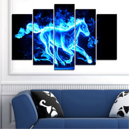 Abstraction, Modern, Horse, Light, Fire, Graphic, Smoke, Color, Design, Black, Futuristic, Graphics, Motion, Shape, Mystic, Pattern, Texture, Digital, Wallpaper, Curve, Blaze, Swirl