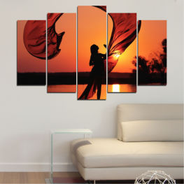 Жена, Изгрев, Слънце, Залез, Дърво, Лято, Дизайн, Сянка, Черно, Спорт, Портокал, Хора, Дами, Силует, Страна, Плейър, Състезание, Гробище