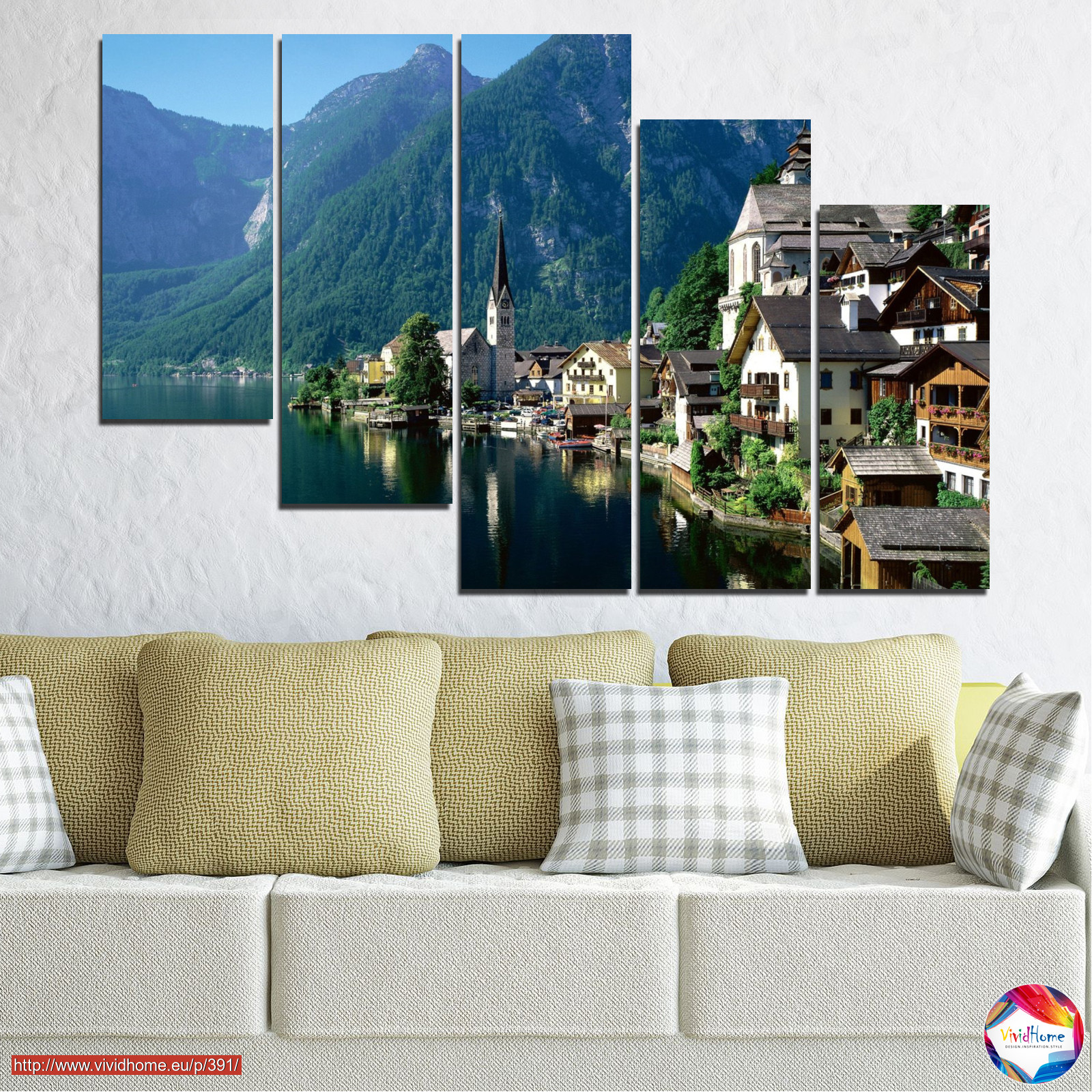 Nature, landscape, water, city, mountain, river, house, austria â0391