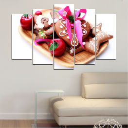 Fresh, Food, Christmas, Vegetables, Coockie, Cooking, Dinner, Holiday, Pastry, Restaurant, Diet, Vegetable, Gourmet, Tomato, Healthy, Plate, Confectionery, Vegetarian, Pepper, Meal, Meat, Tomatoes, Nobody