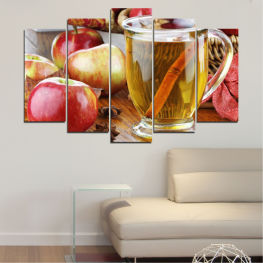 Culinary, Fresh, Fruits, Drink, Apples, Nutrition, Food, Vegetables, Glass, Basket, Fruit, Health, Diet, Vegetable, Tomato, Healthy, Garlic, Onion, Produce, Pumpkin, Pepper, Ingredient, Wooden