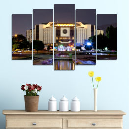 Water, Summer, Bulgaria, City, Landmark, River, House, Architecture, National palace of culture, Boat, Travel, Building, Vacation, Hotel, Urban, Pool, Tourism, Tourist, Villa, Resort, Resort hotel