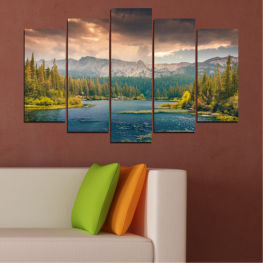 Landscape, Nature, Water, Forest, Tree, Lake, Mountain, Trees, Autumn, Mountains, River, Park, Cloud, Travel, Wilderness, Fall, Scenic, Tourism, National, Scenery, Range