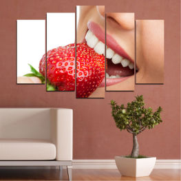 Summer, Smile, Fresh, Teeth, Strawberries, Food, Delicious, Fruit, Diet, Tasty, Dessert, Strawberry, Healthy, Berry, Sweet, Vitamin, Organic, Edible fruit, Juicy, Close, Produce, Ripe