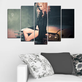 Жена, Сексапилен, Мода, Кола, Портрет, Елегантен, Коса, Рокля, Прическа, Черно, Елегантност, Красива, Дама, Стил, Чувствен, Стилен, Атрактивен, Човек, Модел, Прекрасен, Тяло, Дълга коса, Желание, Рус, Облекло, Възрастен, Майо, Чорапогащи, Момичето от корицата, Къса пола, Трикотажни изделия