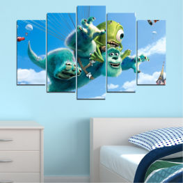 Smile, Children, Drawing, Decoration, Animated, Winter, Color, Monsters, inc, Cartoon, Holiday, Happy, Face, Play, Person, Costume, Child, Teddy