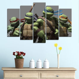 Children, Animated, Cartoon, Religion, Turtle nindja, Ancient, Statue, Temple, Shell, Culture, Vessel, Artillery, High-angle gun, Armament, Cannon, Mortar, Plaything, Container, Equipment, Metal, Military, Weapon