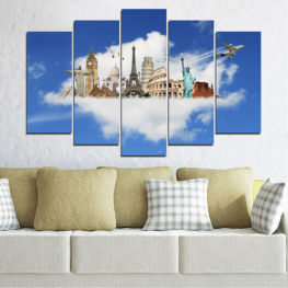 Град, Колаж, Небе, Забележителност, География, Айфеловата кула, Архитектура, Символ, Джамия, Облак, Пътуване, Религия, Кръст, Статуя на свободата, Биг бен, Колизеум, Сграда, Църква, Структура, Катедрала, Култура, Архитектурен, Исторически, Дворец, История, Купол, Известен, Православен, Място за поклонение, Детайл, Манастир